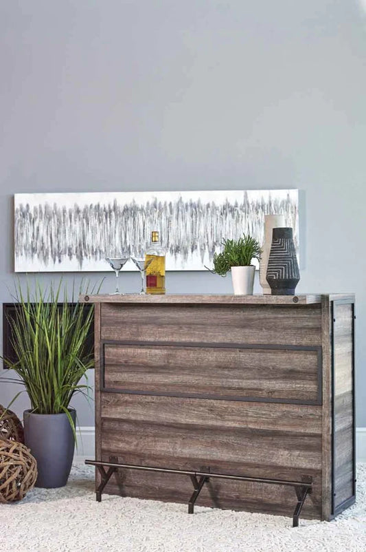 Coaster Furniture - 5-Shelf Bar Unit in Aged Oak - Furniture Life
