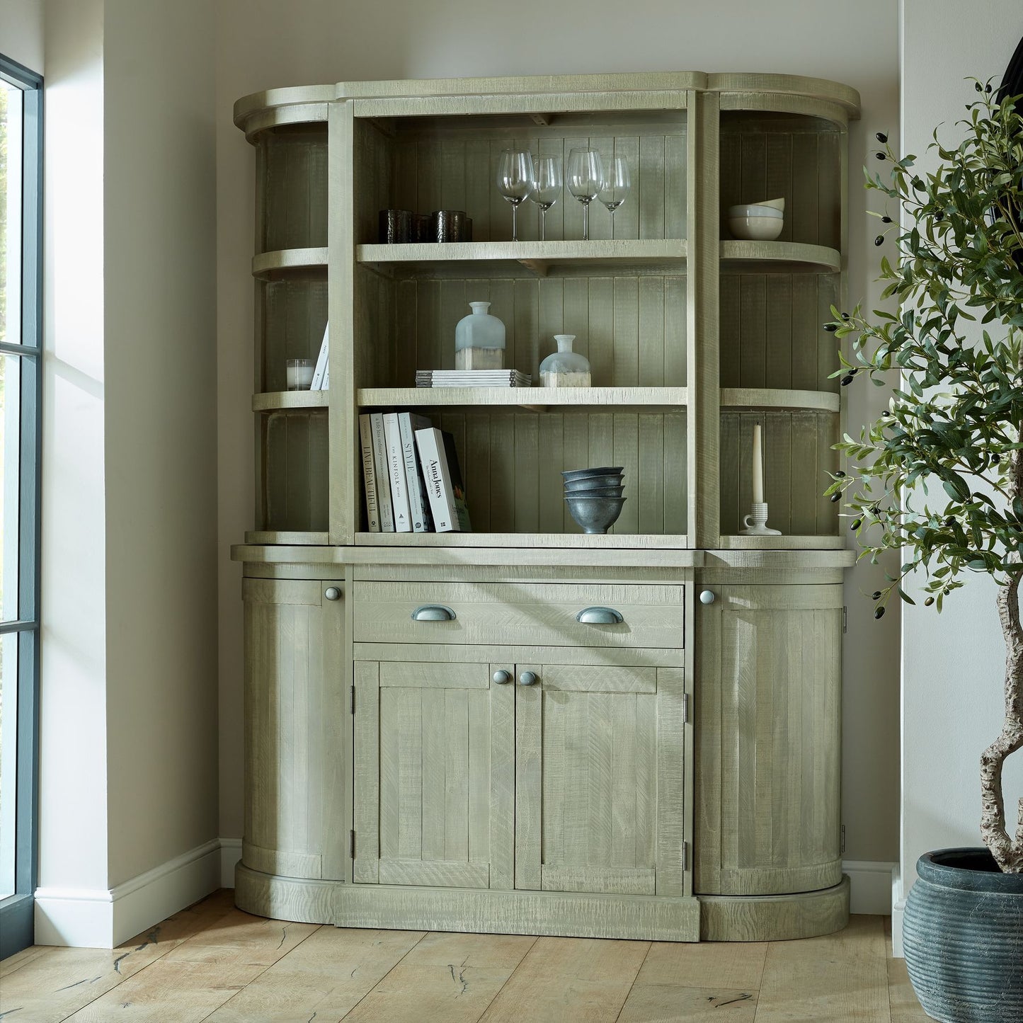 Saltaire Collection 3-Shelf Dresser Top- Sideboard