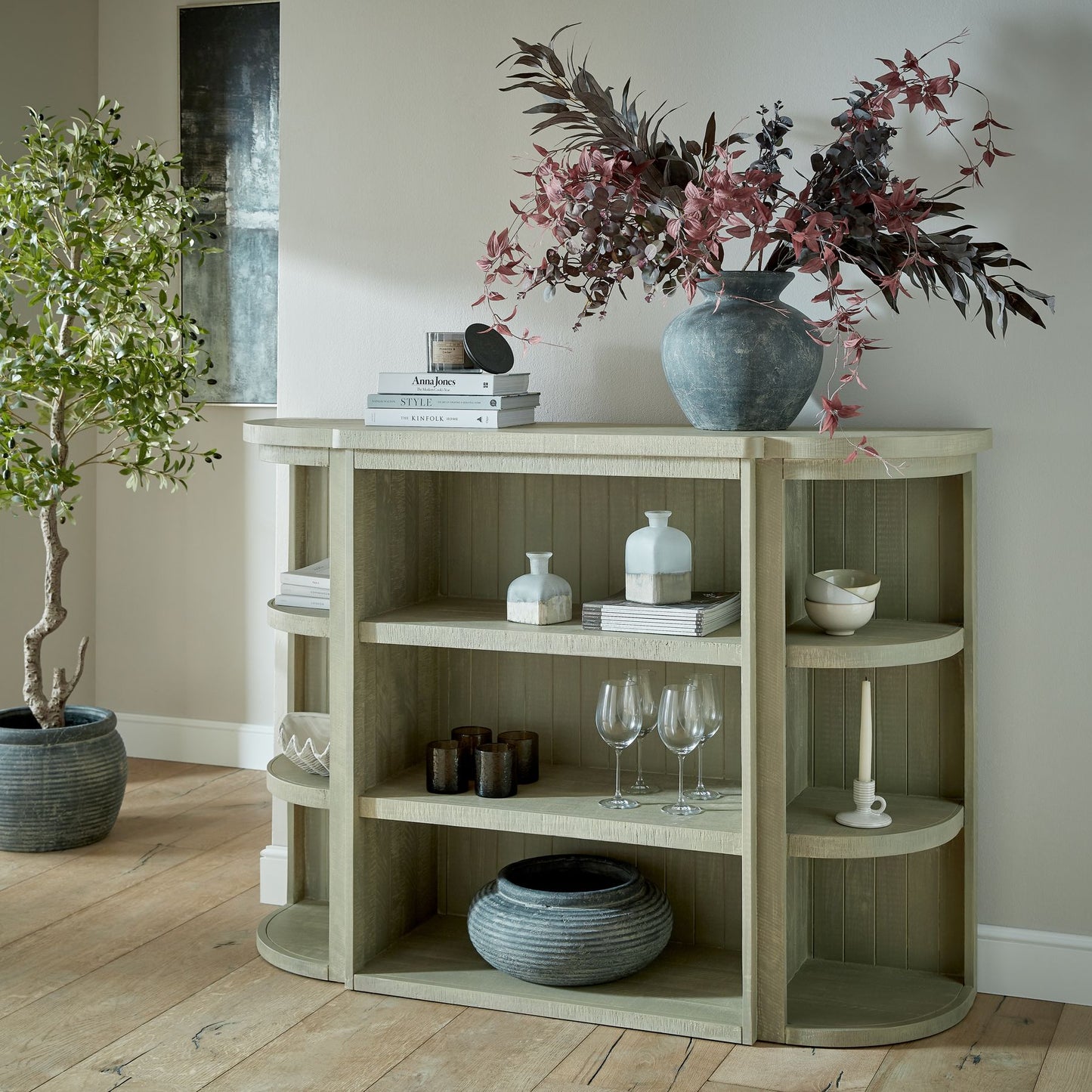 Saltaire Collection 3-Shelf Dresser Top- Sideboard