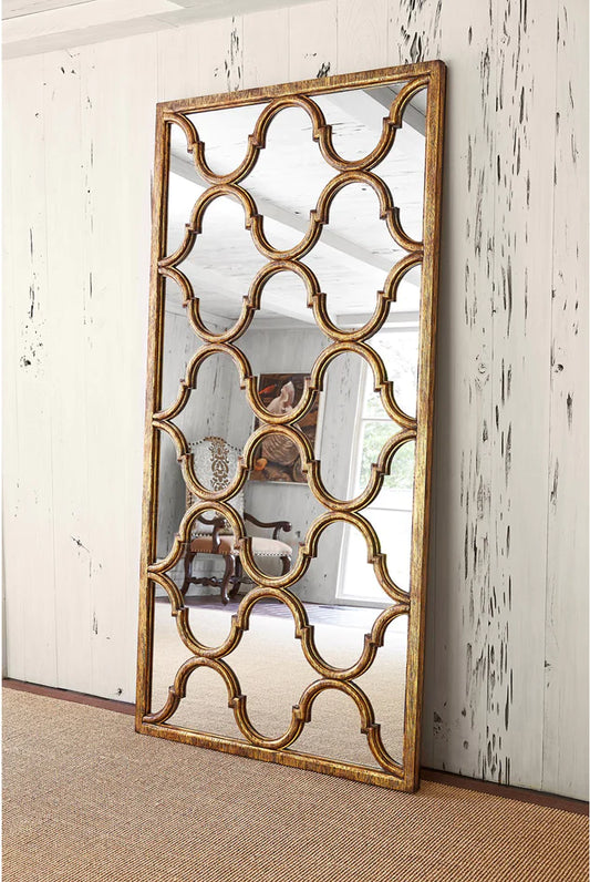 Ambella Home Collection - Fret Mirror - - Furniture Life