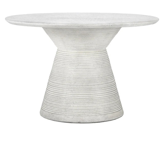Classic Home Furniture - Fern 47" Outdoor Round Dining Table in White - Furniture Life