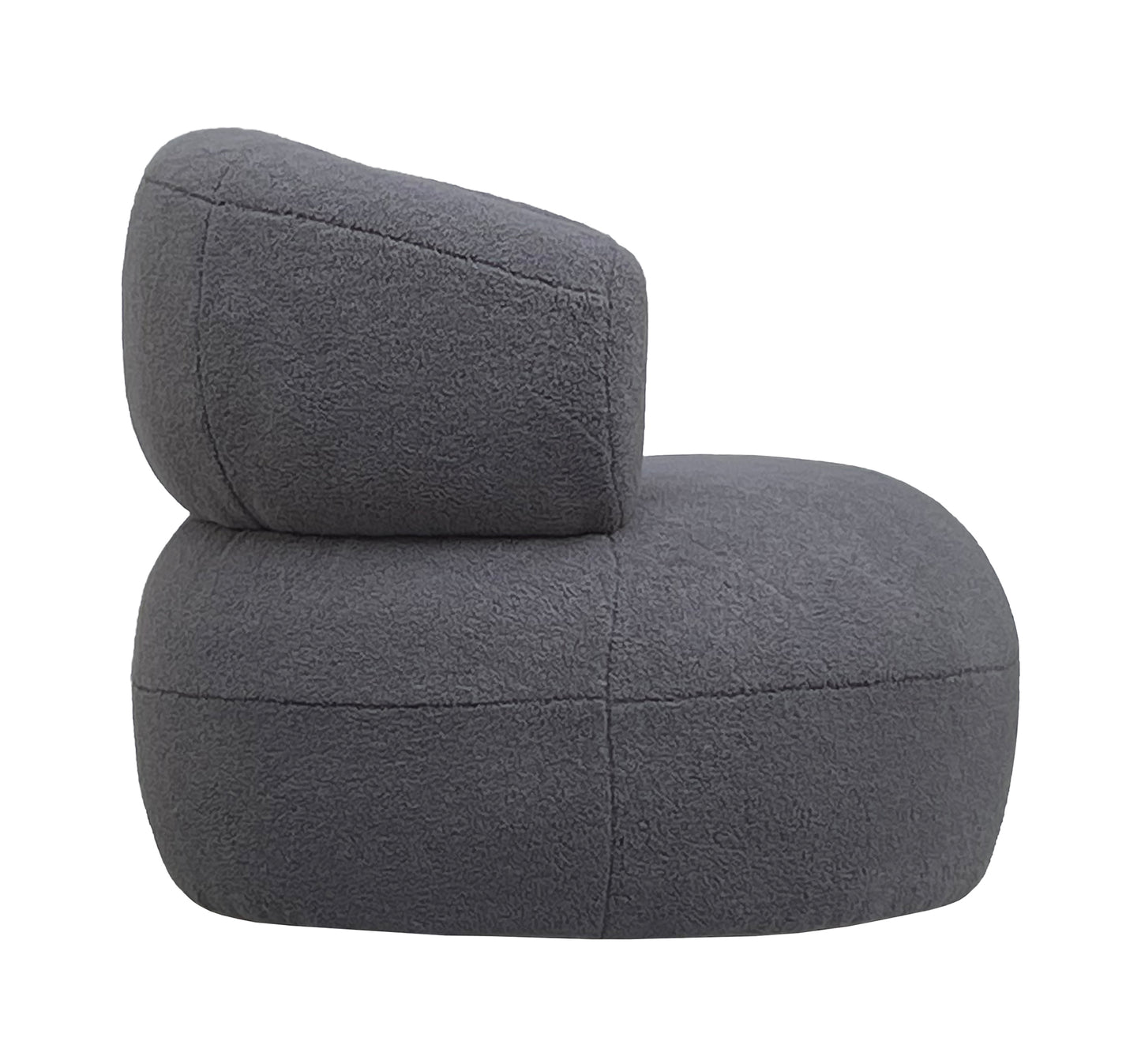 Grey Boucle Luna Occasional Chair