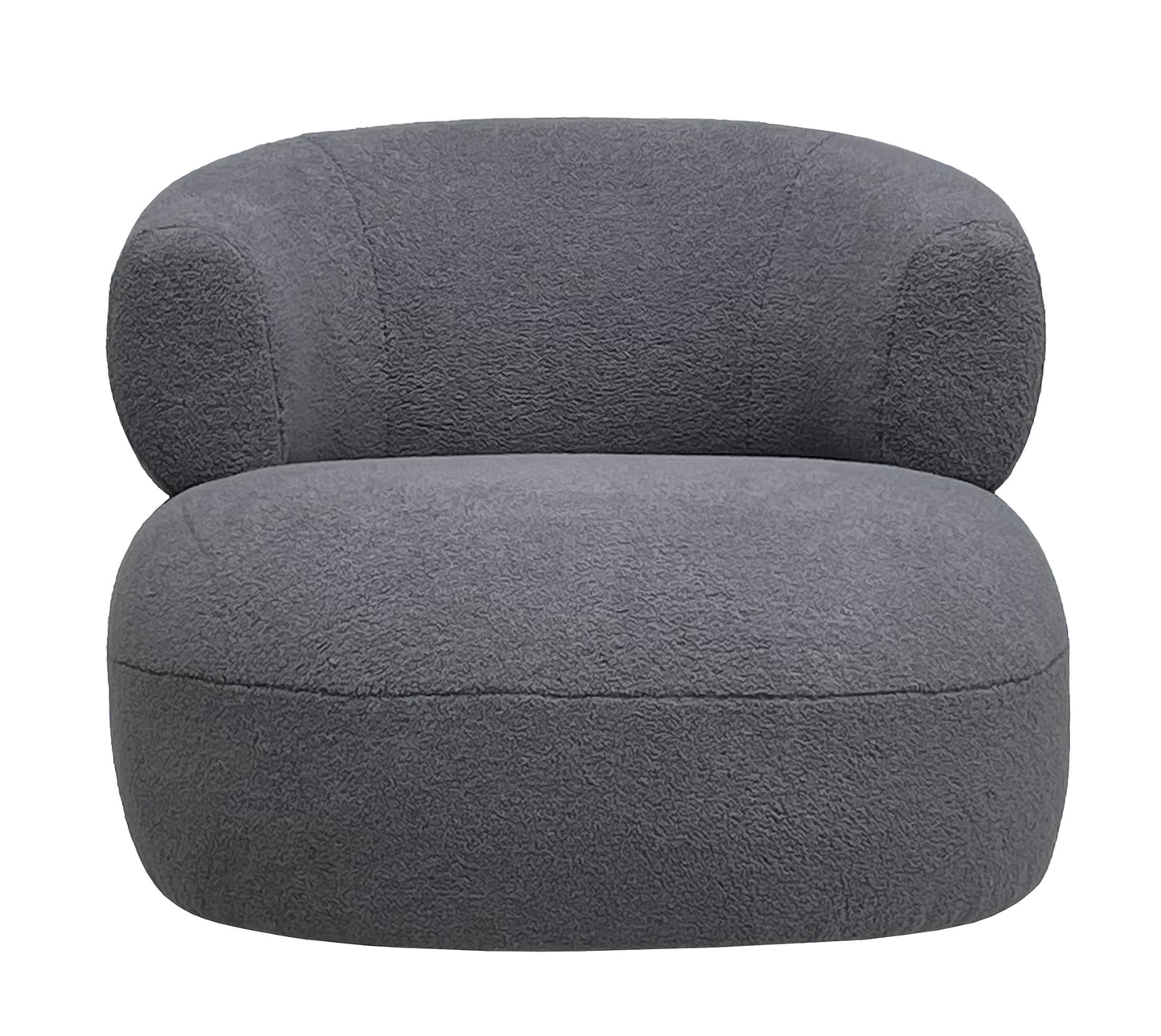 Grey Boucle Luna Occasional Chair