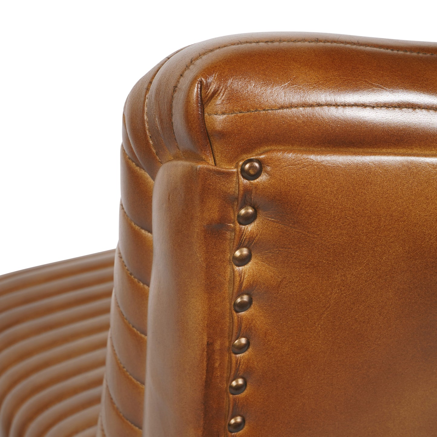 Cognac Leather Trinity Chair