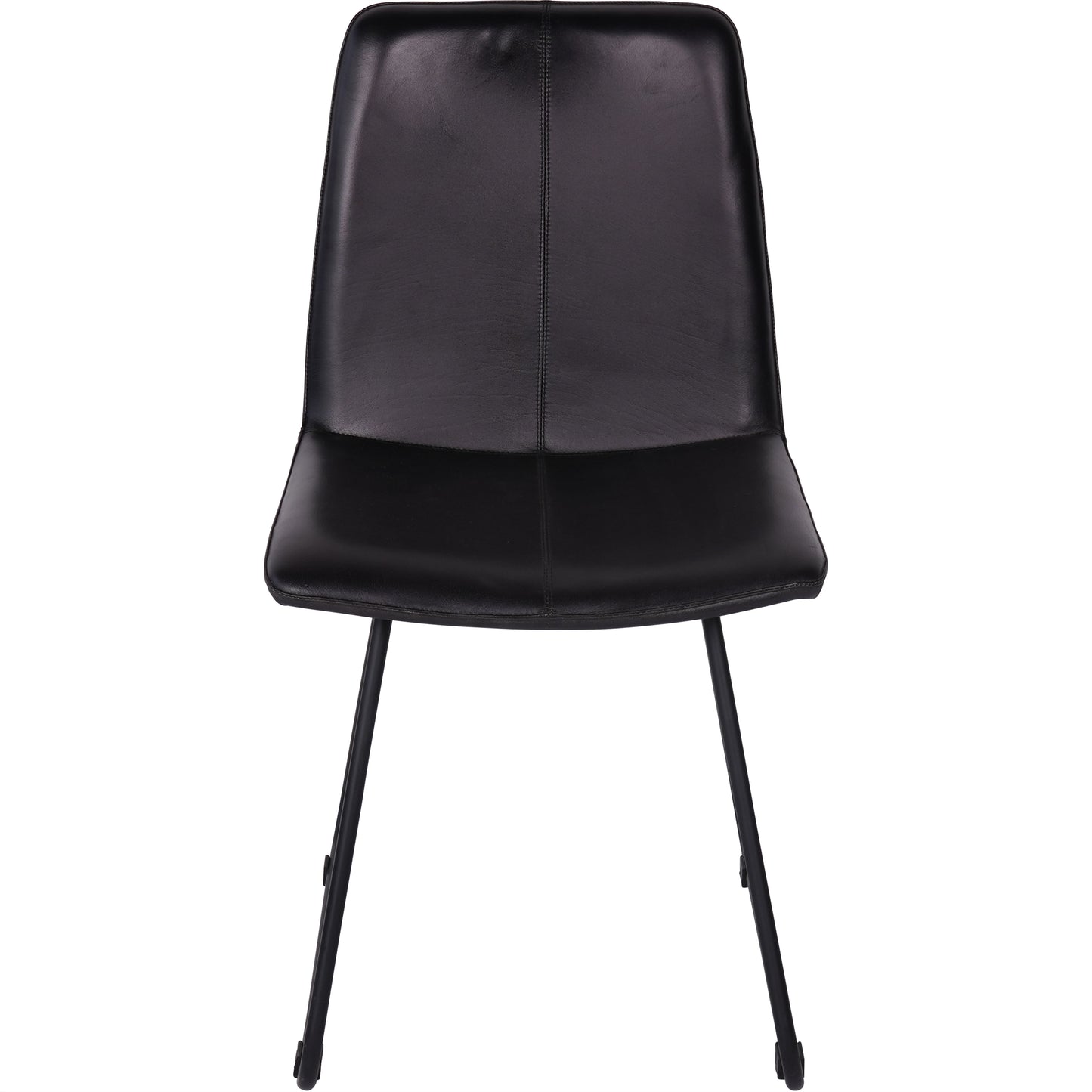 Slate Leather Dining Chairs (Set of 2) in Charcoal