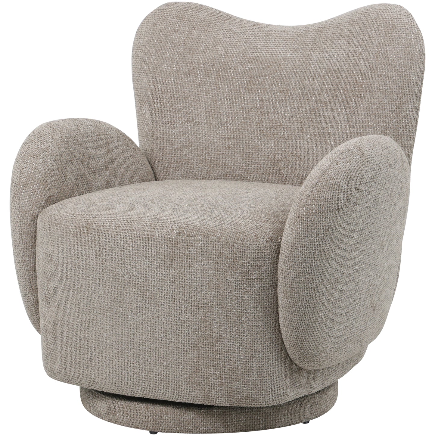 Bingham Mink Upholstered Swivel Chair 