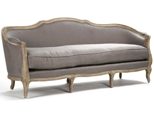 Zentique - Maison Grey Linen Sofa Couch - Furniture Life