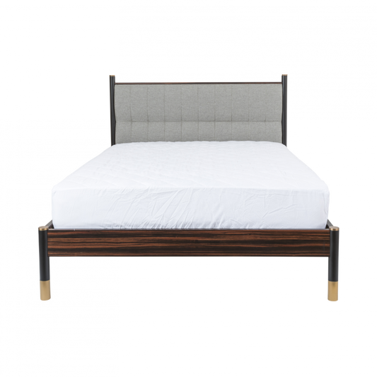 Bali Bed In Grey-King Size Grey
