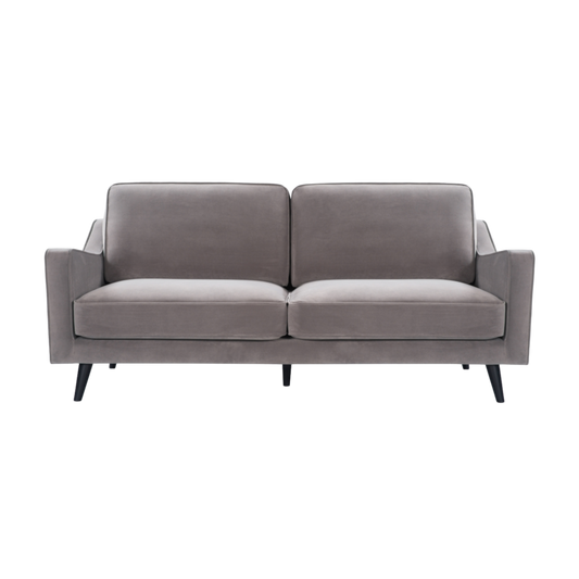 Daffy 2.5 Seat Sofa-Stone Grey Velvet
