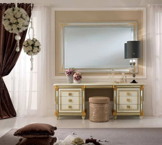 ESF Furniture - Arredoclassic Italy Liberty Vanity Dresser with Mirror - Furniture Life