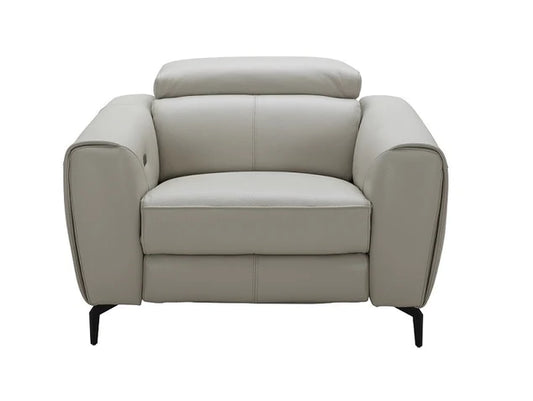 J&M Furniture - Lorenzo Motion Chair in Light Grey - Furniture Life