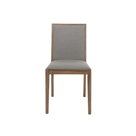 Lotus Dining Chair-Walnut Grey
