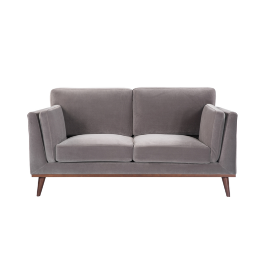 Mickey 2 Seat Sofa- Stone Grey Velvet