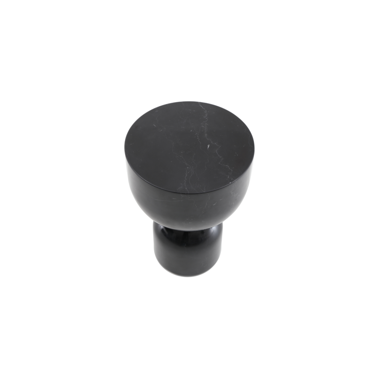 Pepper Lamp Table-Black Marble