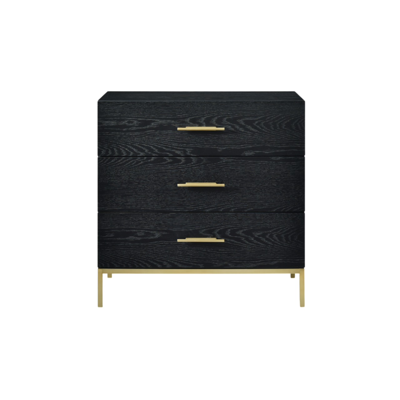 Tulip Drawer Chest-Wenge (Black Stained Oak)