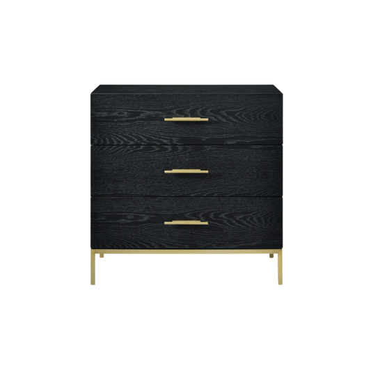 Tulip Drawer Chest-Wenge (Black Stained Oak)