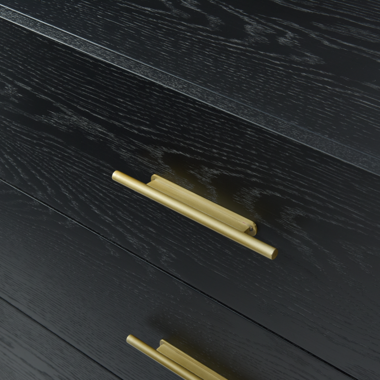Tulip Drawer Chest-Wenge (Black Stained Oak)
