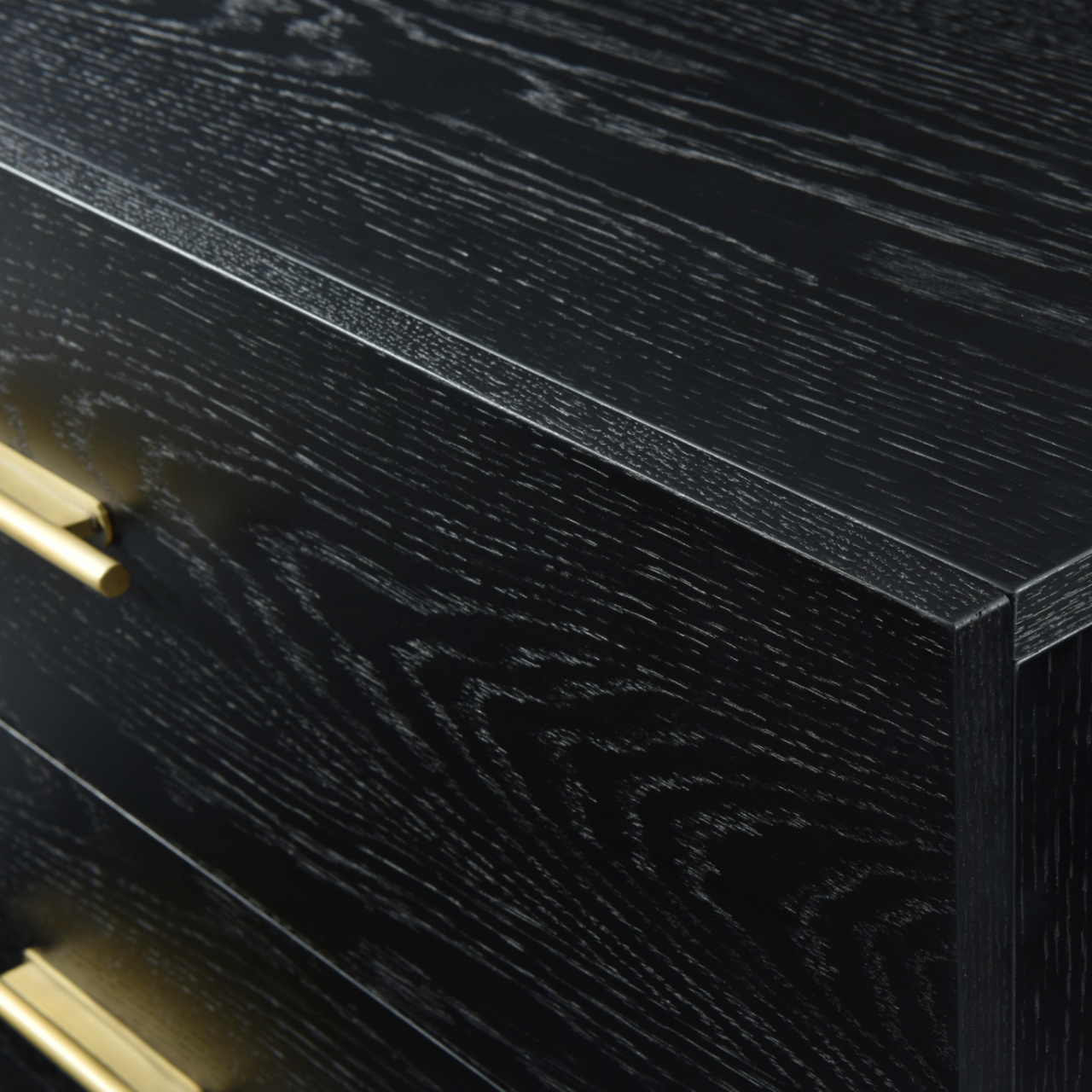 Tulip Drawer Chest-Wenge (Black Stained Oak)