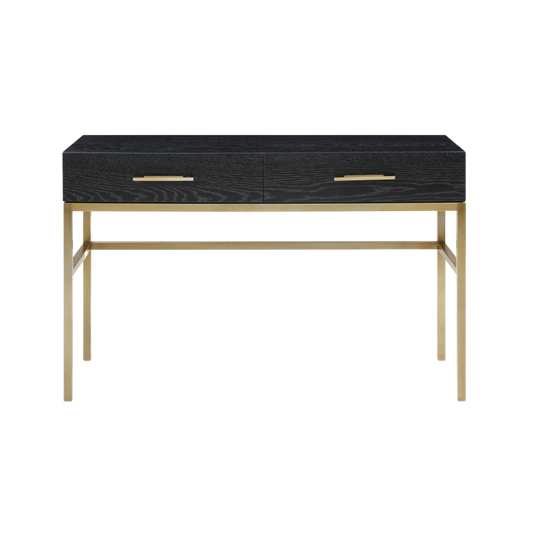 Tulip Dressing Table/Desk-Wenge (Black Stained Oak)