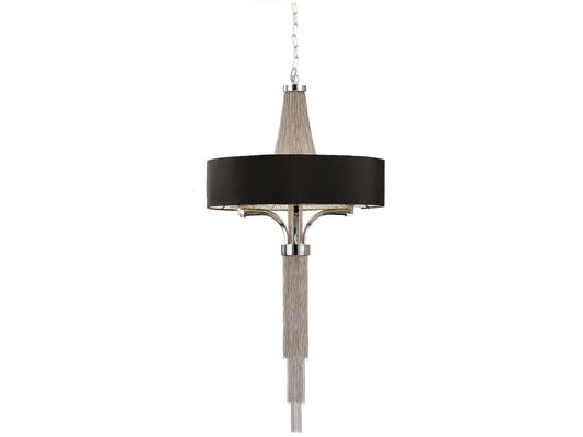 Small Langan Chandelier with Black Shade