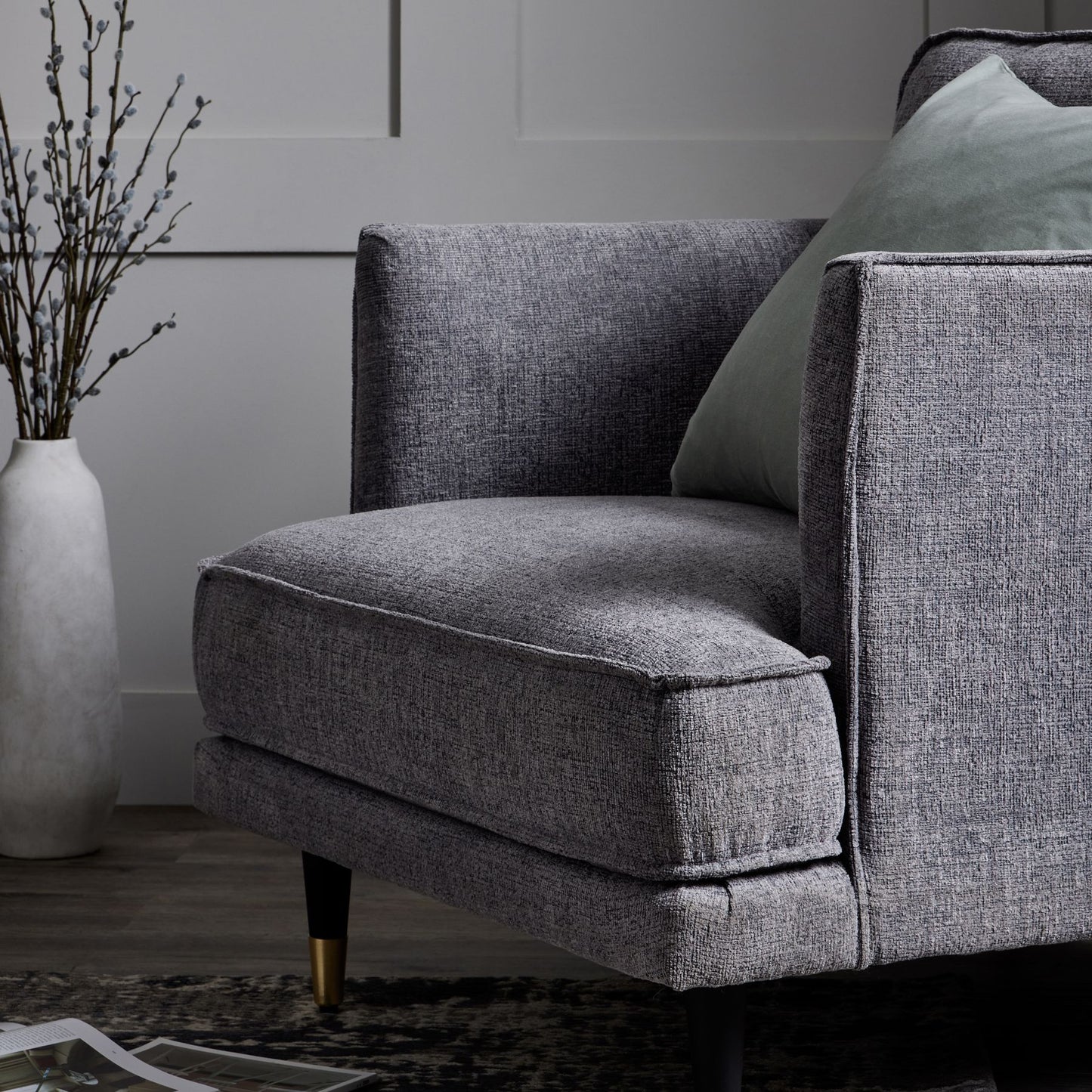 Hampton Grey Large Arm Chair