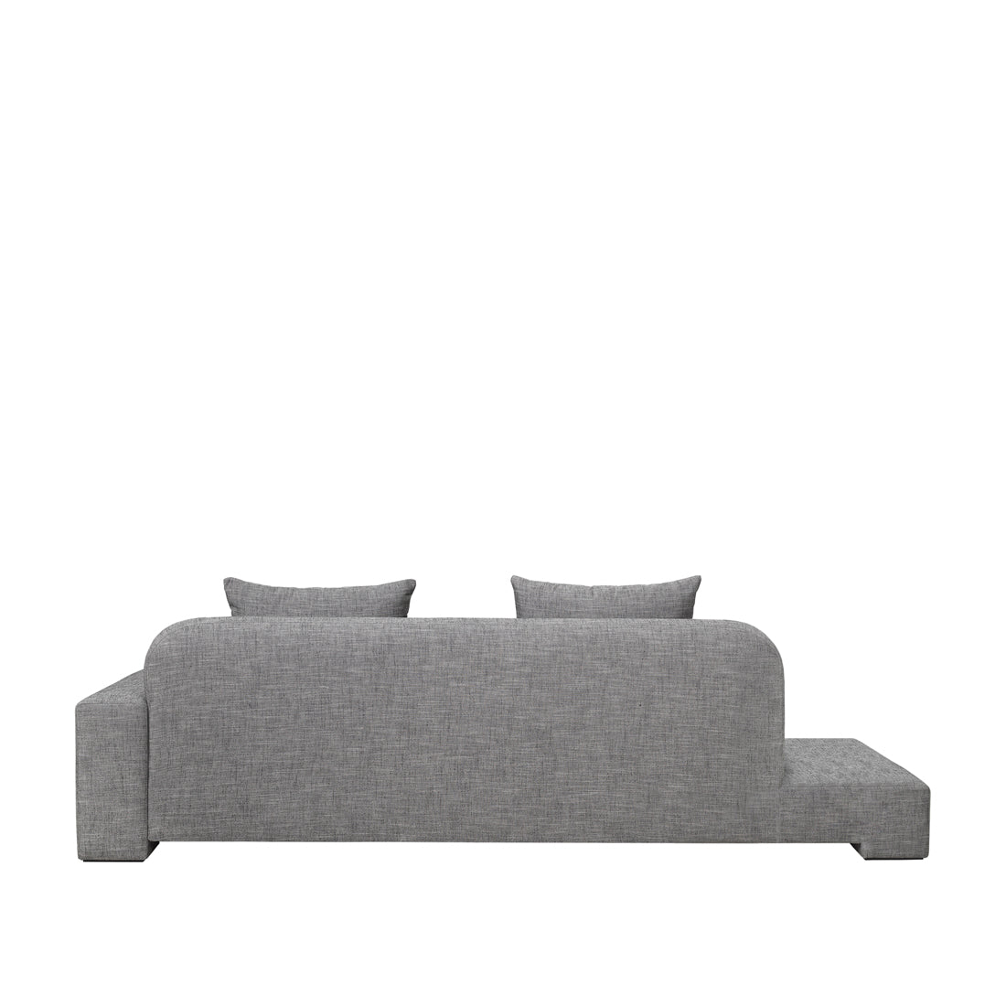 Bay Chaise longue Right Sided-Anthracite Mélange