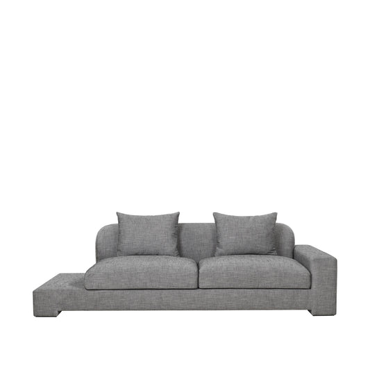 Bay Chaise longue Right Sided-Anthracite Mélange