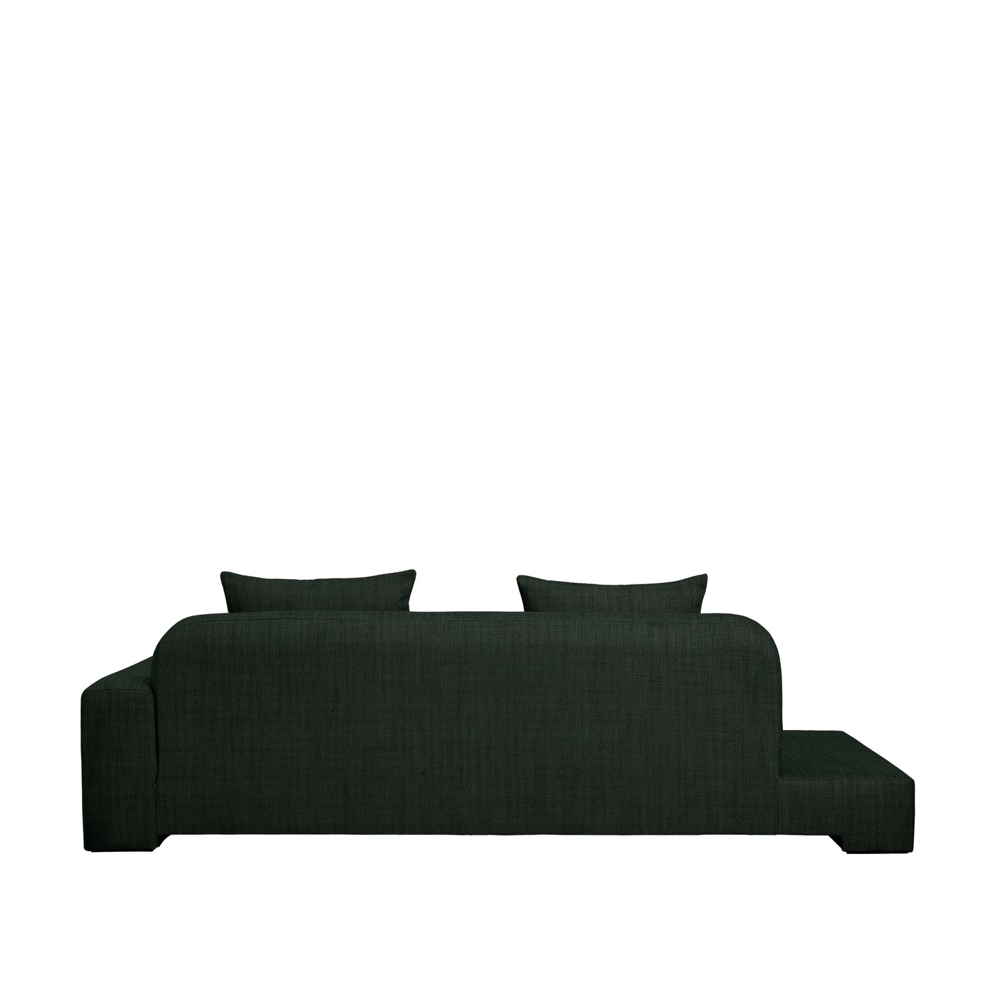 Bay Chaise longue Right Sided-Green Mélange