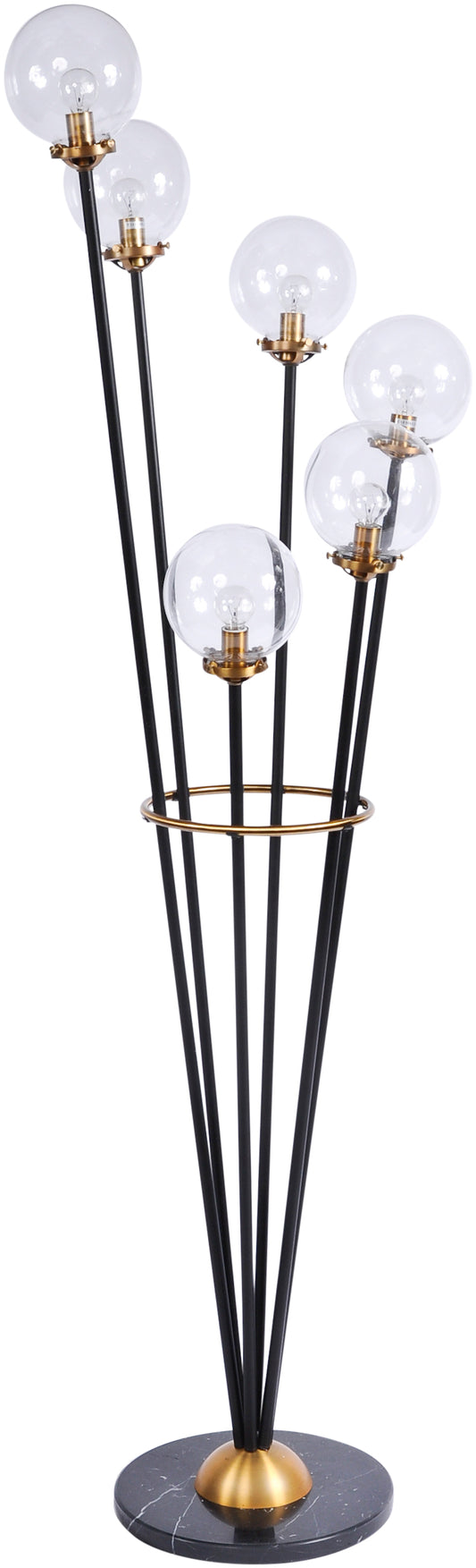 Noir Glass Bubble Floor Lamp