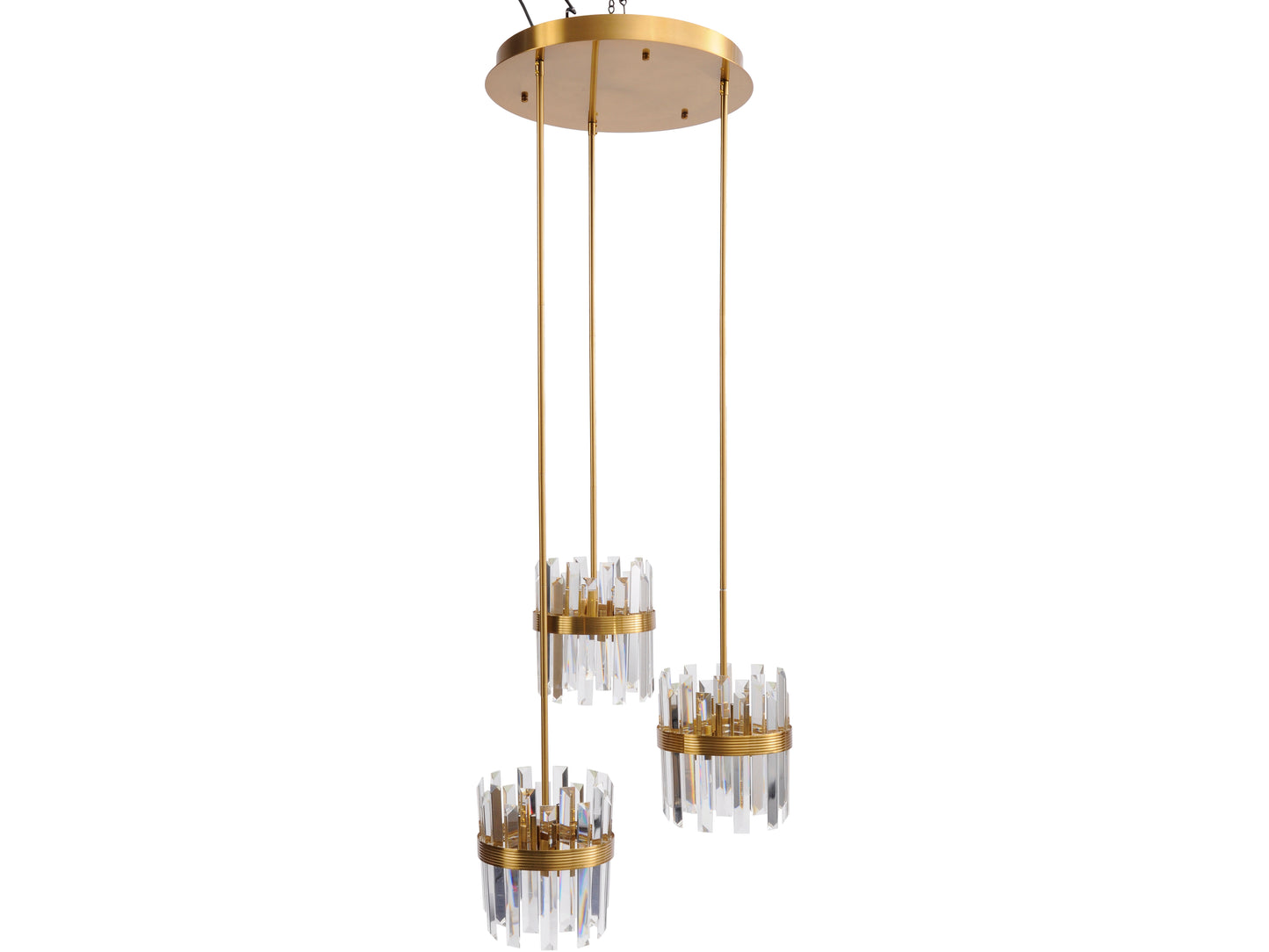 Aurora Crystal Trio Pendant Lights