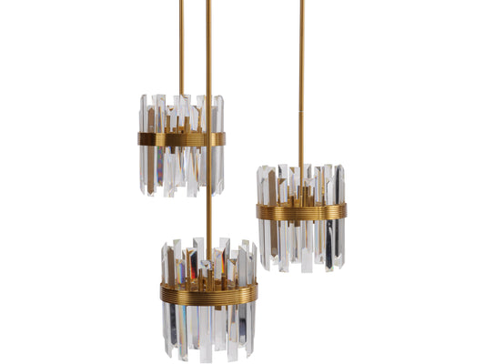 Aurora Crystal Trio Pendant Lights