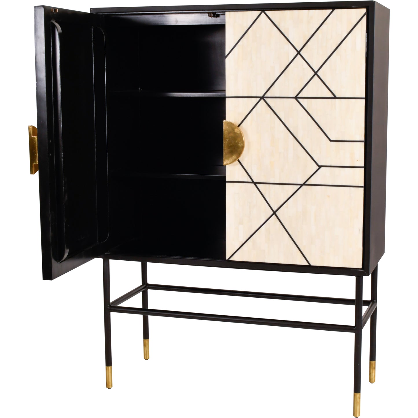 Harmony Bone Inlay Bar Cabinet