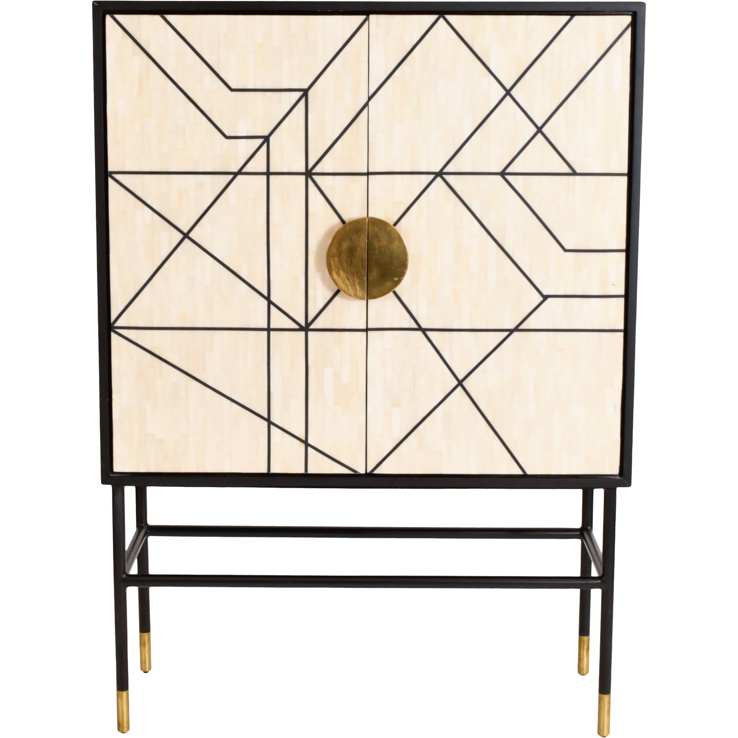 Harmony Bone Inlay Bar Cabinet