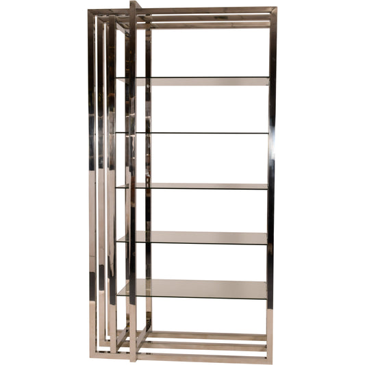 Celeste Steel and Glass Display Unit