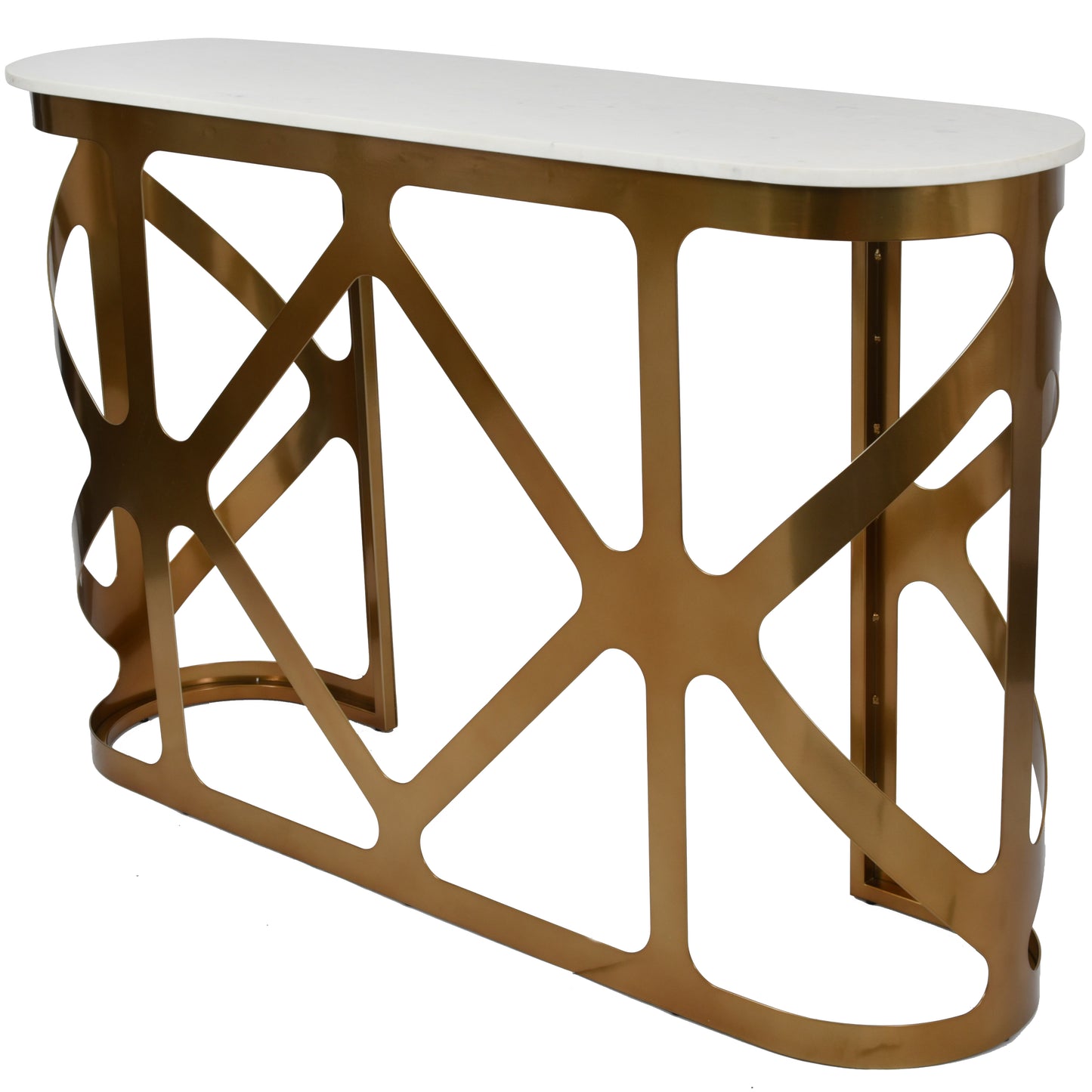 Metropolitan Bronze and Marble Console Table