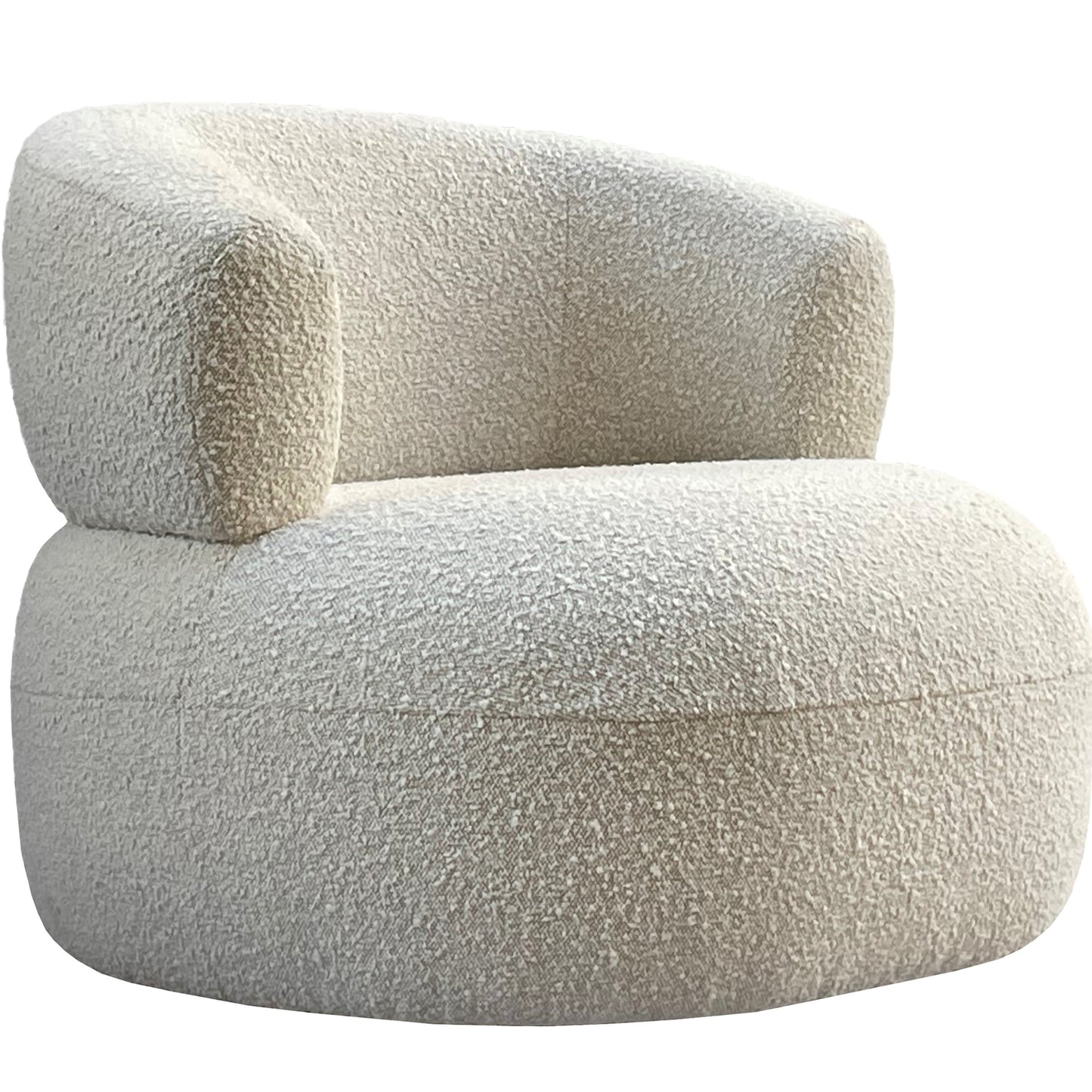 Ivory Boucle Luna Chair