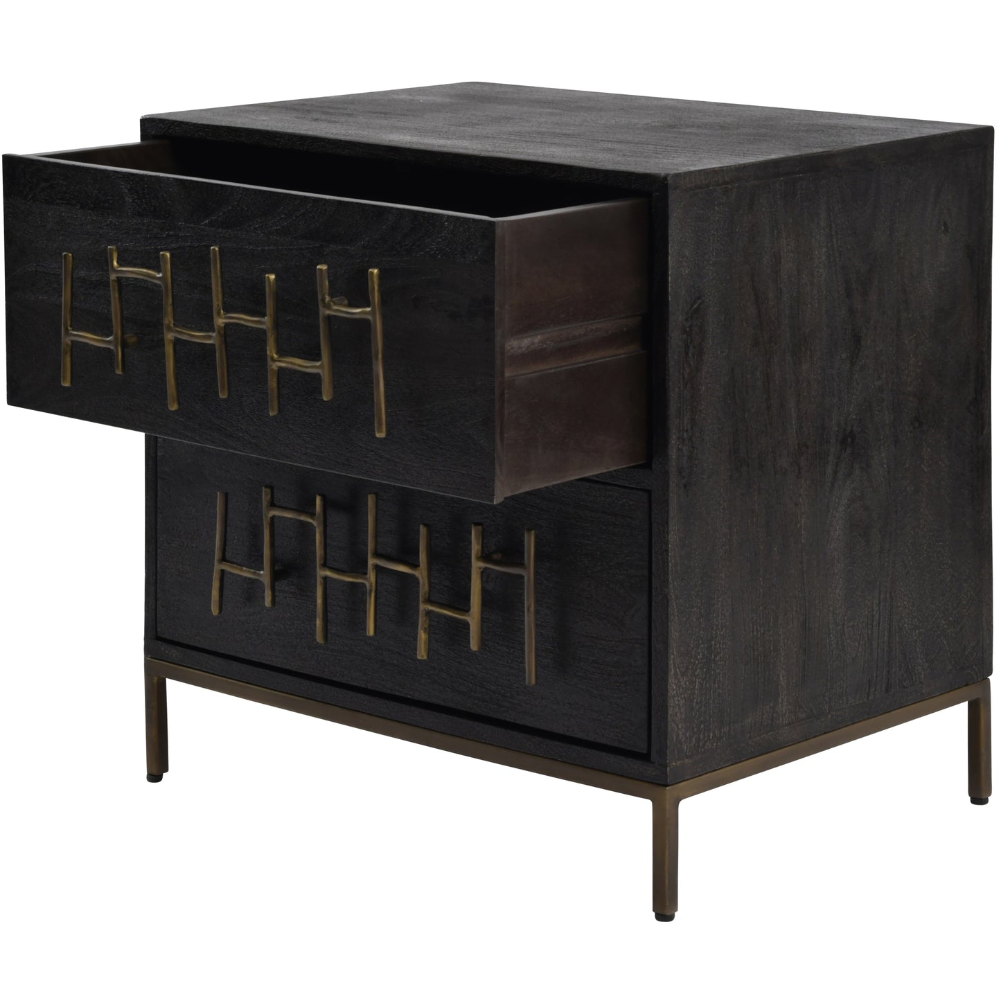 Ashland Espresso 2-Drawer Bedside Table