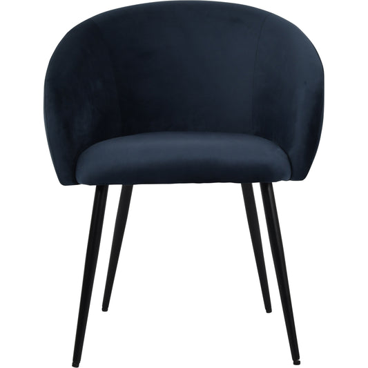 Regal Blue Velvet Dining Chair