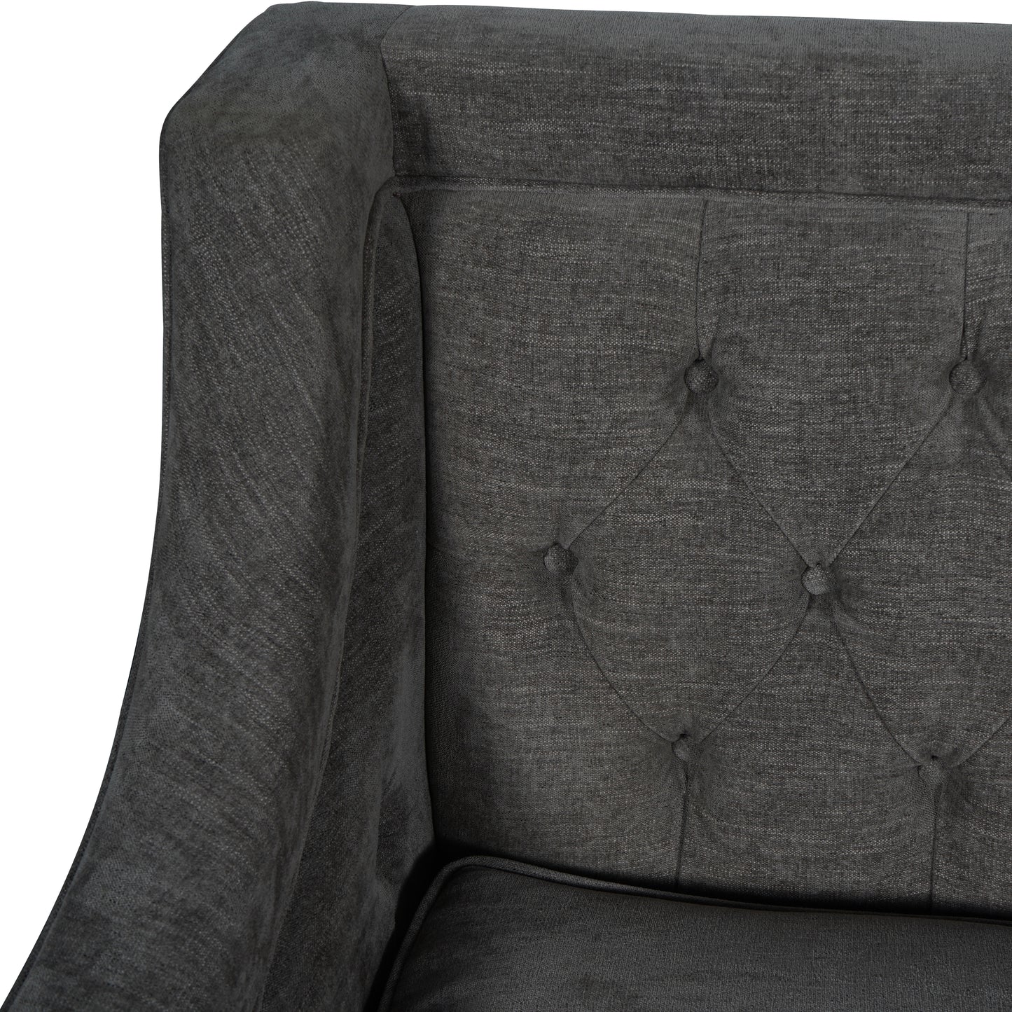 Warm Grey Buttoned Theodore Sofa