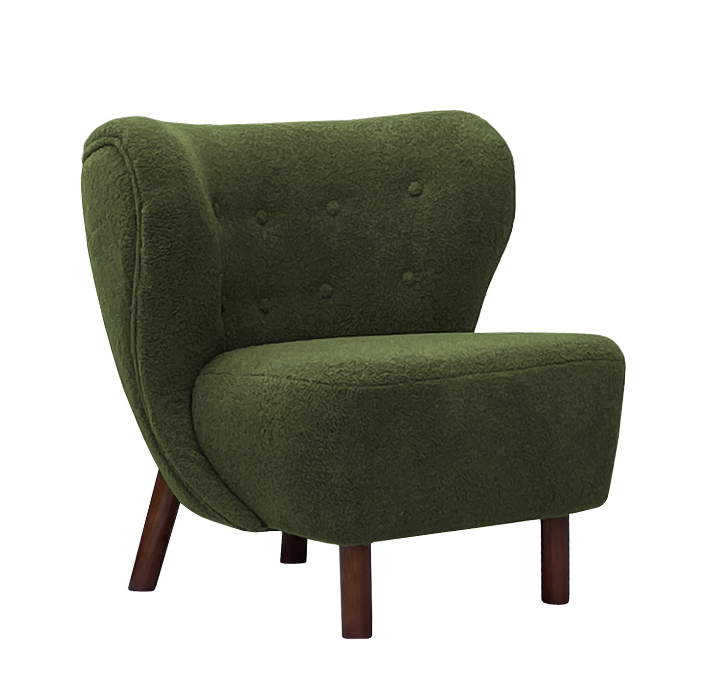 Emerald Velvet Tri-Leg Chair