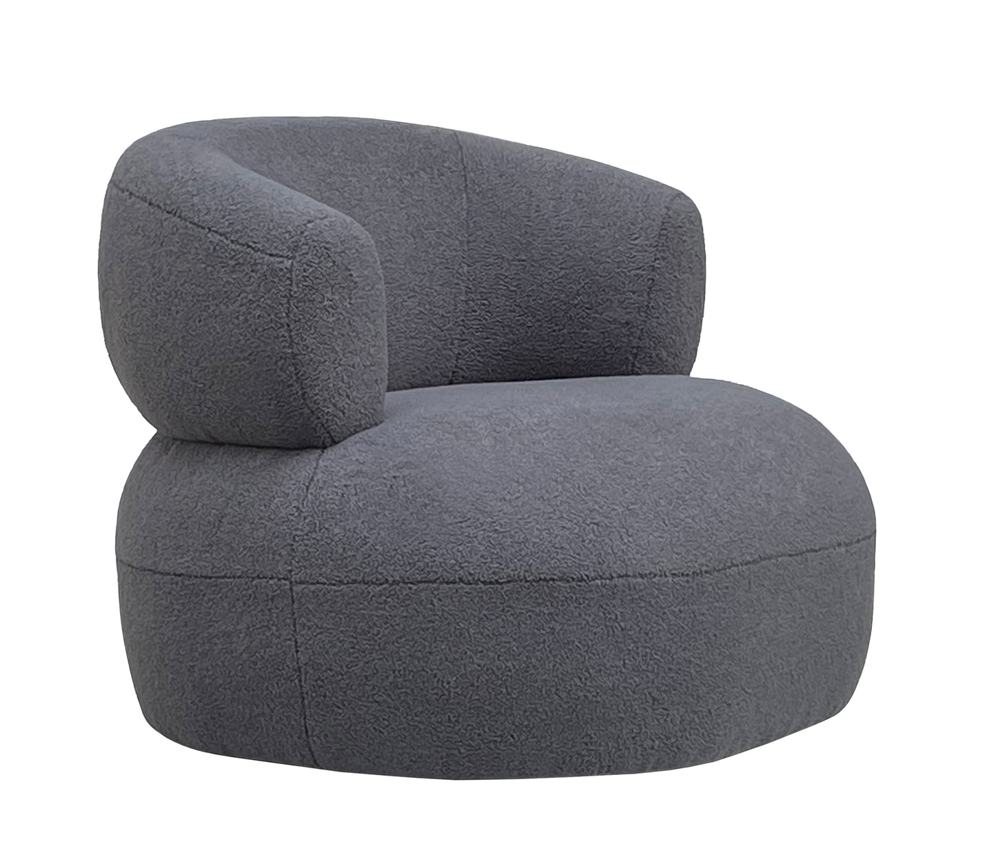 Grey Boucle Luna Occasional Chair