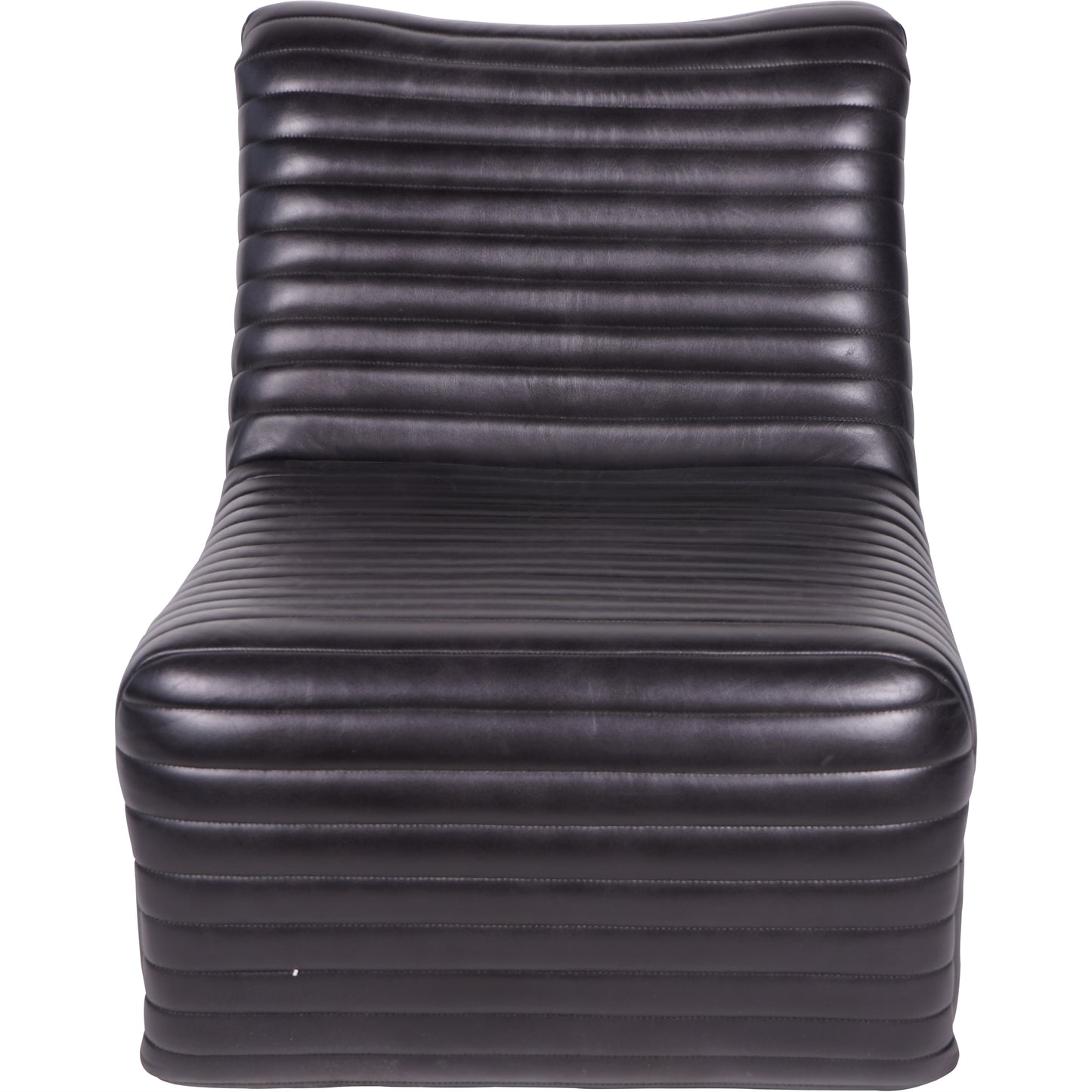 Charcoal Leather Trinity Chair