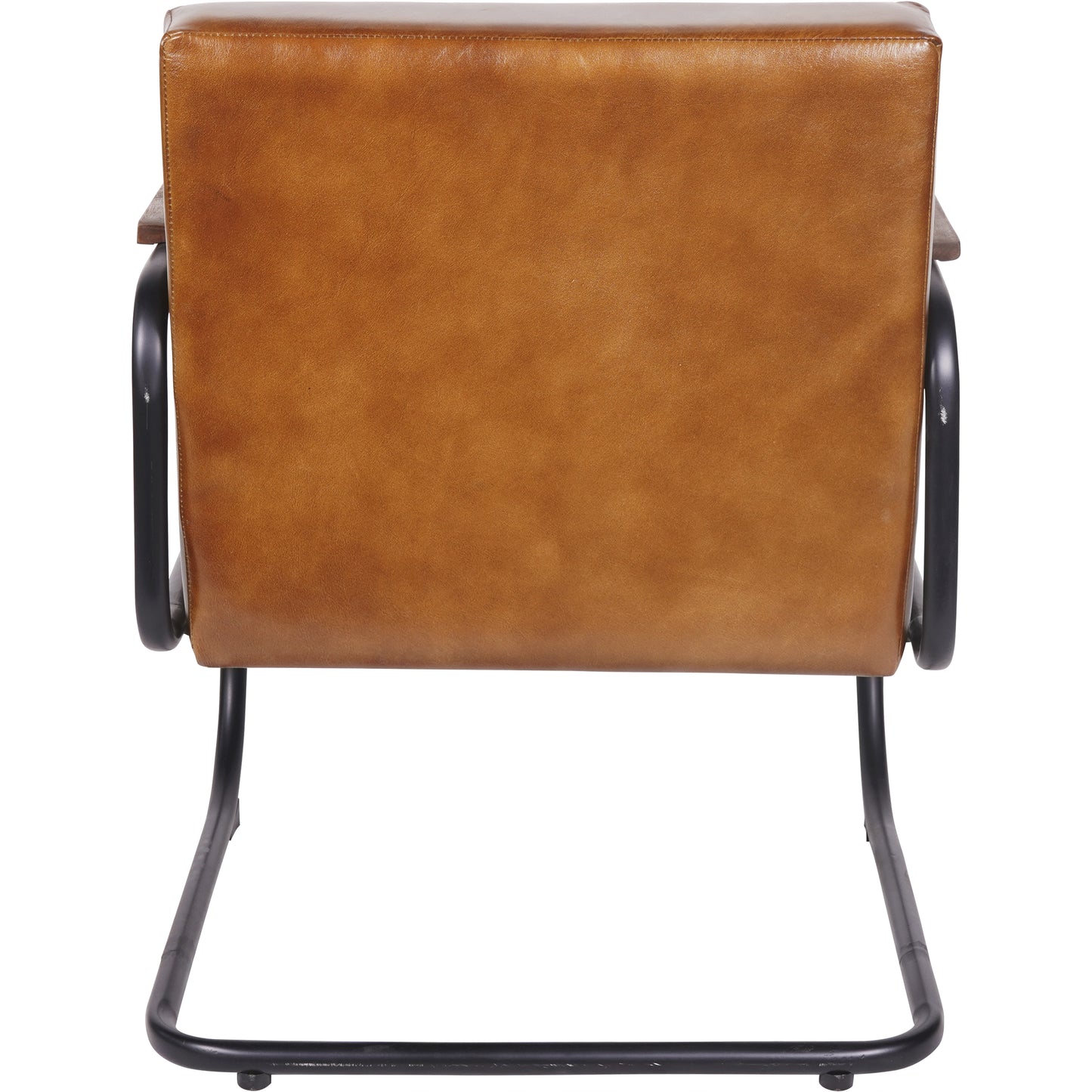 Cognac Leather Occasional Chair