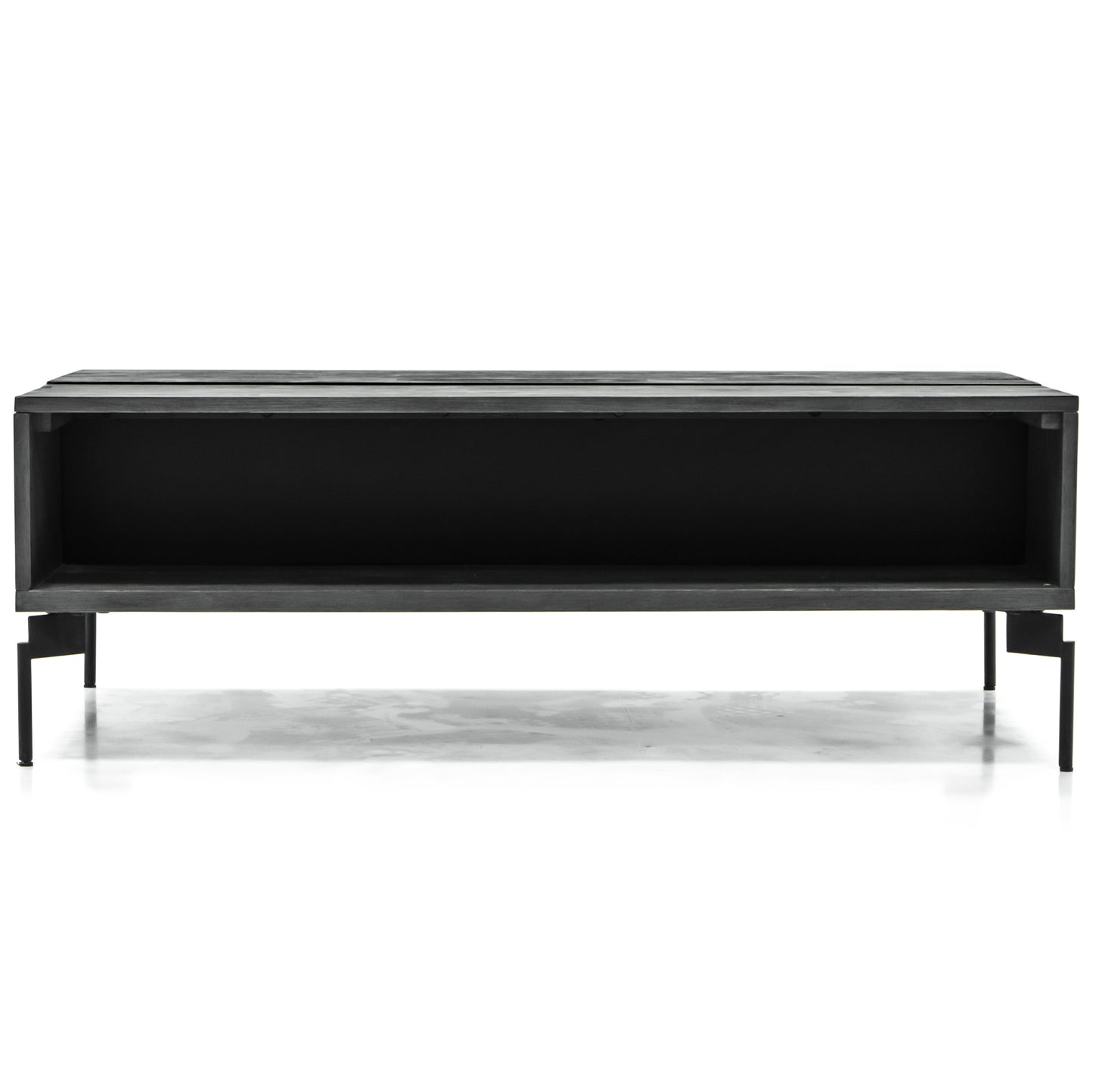 Black Acacia Coffee Table with Motion Top Mechanism