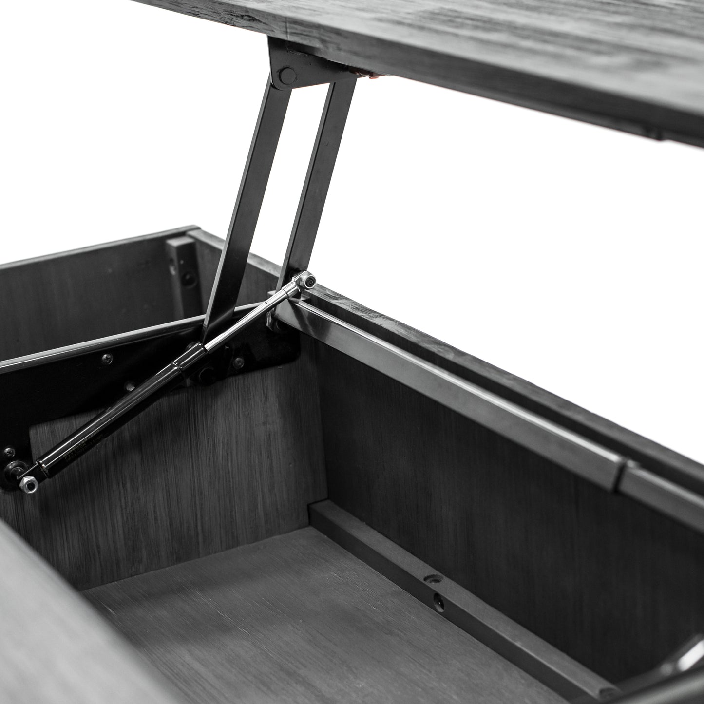 Black Acacia Coffee Table with Motion Top Mechanism