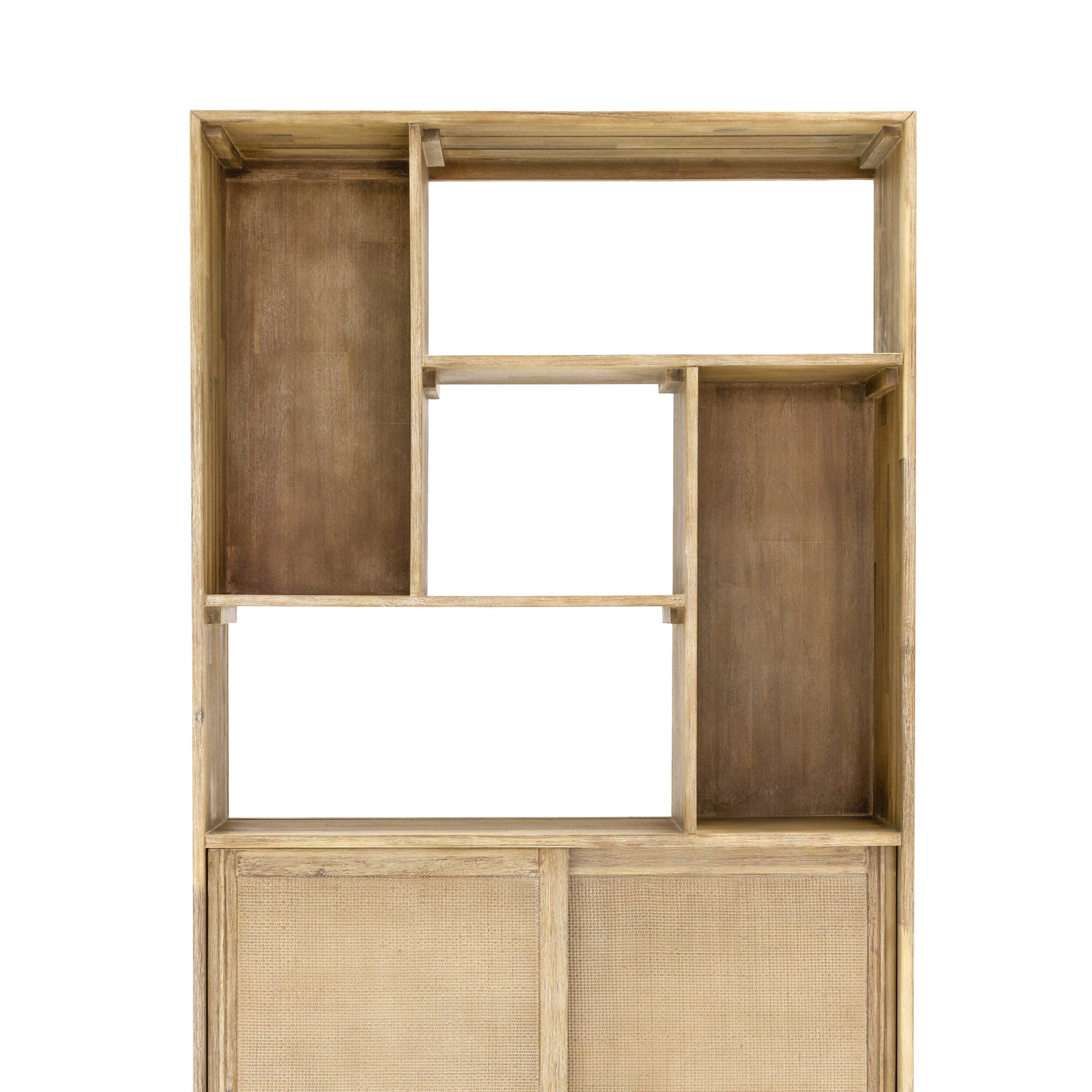 Horizon Bookcase with Sliding Doors and Storage