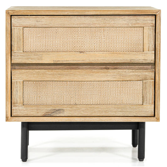 Hudson Two-Drawer Bedside Table