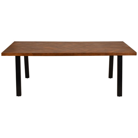 Windsor Herringbone Wooden Dining Table