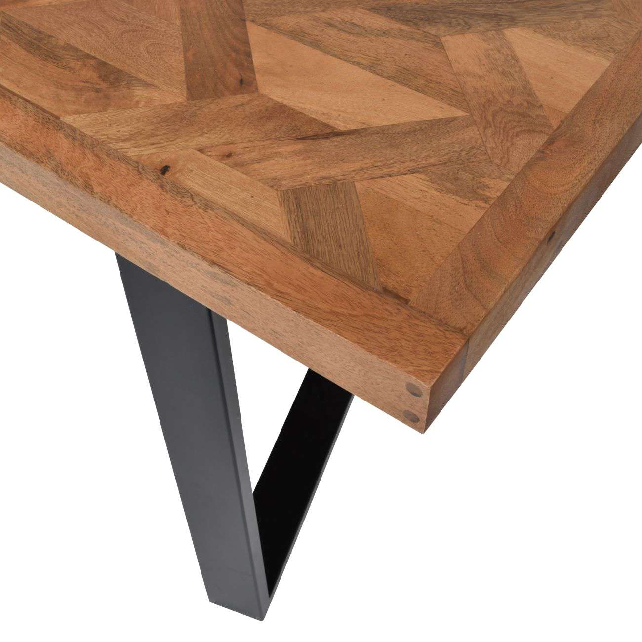 Hanover Geometric Wooden Dining Table