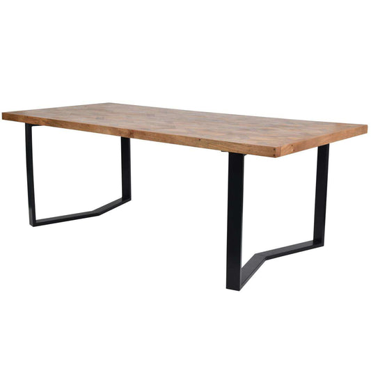 Hanover Geometric Wooden Dining Table